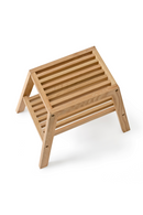 2-Level Oak Step Stool | Wireworks Slatted | OROA TRADE