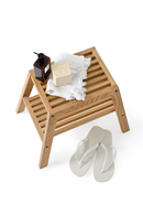 2-Level Oak Step Stool | Wireworks Slatted | OROA TRADE