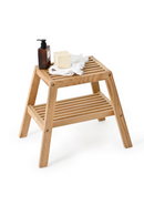 2-Level Oak Step Stool | Wireworks Slatted | OROA TRADE