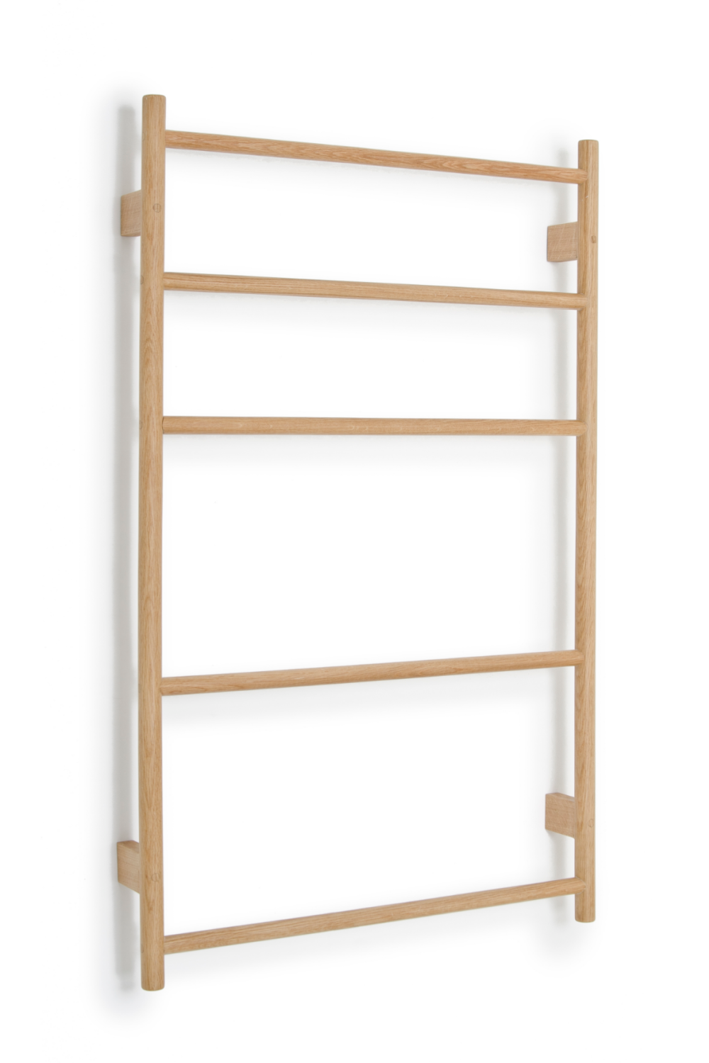 5-Bar Oak Wall Mounted Towel Rail | Wireworks | OROA TRADE