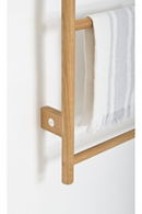 5-Bar Oak Wall Mounted Towel Rail | Wireworks Wallbar | OROA TRADE