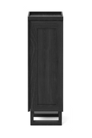 Oak Bathroom Cabinet with Ribbed Glass | Wireworks Tallboy Mezza | OROA TRADE
