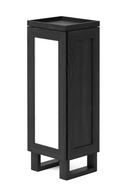 Oak Bathroom Cabinet with Ribbed Glass | Wireworks Tallboy Mezza | OROA TRADE