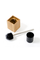 Oak Square Toilet Brush Holder Set | Wireworks Cosmos | OROA TRADE