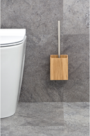 Oak Square Toilet Brush Holder Set | Wireworks Cosmos | OROA TRADE