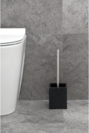 Oak Square Toilet Brush Holder Set | Wireworks Cosmos | OROA TRADE