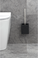 Oak Square Toilet Brush Holder Set | Wireworks Cosmos | OROA TRADE