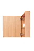 Oak Bathroom Cabinet with Mirror | Wireworks Slimline | OROA TRADE