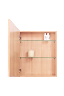 Oak Bathroom Cabinet with Mirror | Wireworks Slimline | OROA TRADE
