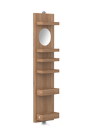 Rotating Oak Bathroom Cabinet with Mirror | Wireworks Cosmos | OROA TRADE