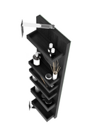 Rotating Oak Bathroom Cabinet with Mirror | Wireworks Cosmos | OROA TRADE