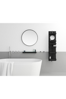 Rotating Oak Bathroom Cabinet with Mirror | Wireworks Cosmos | OROA TRADE