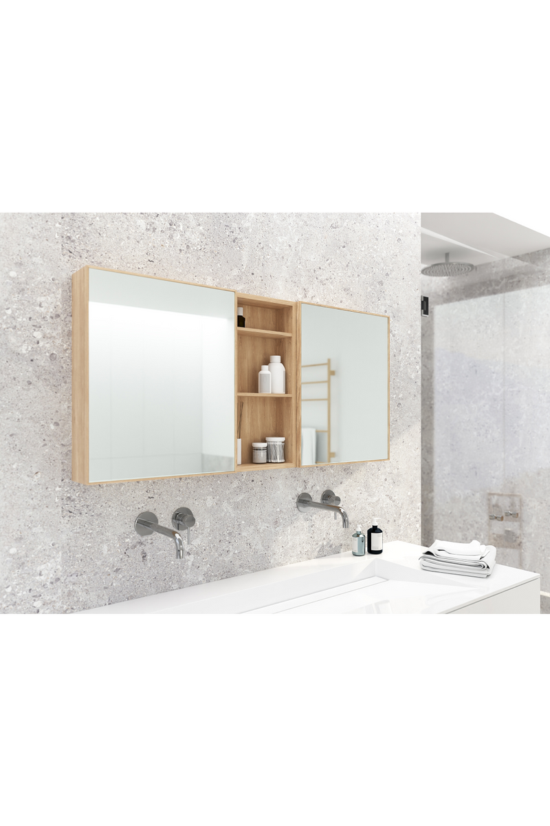 Oak Wall Mounted Bathroom Shelf | Wireworks Slimline | OROA TRADE