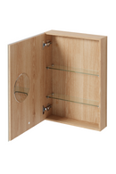 Wooden Bathroom Mirror Cabinet | Wireworks Magnifier | Oroatrade.com