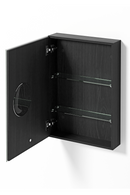 Wooden Bathroom Mirror Cabinet | Wireworks Magnifier | Oroatrade.com