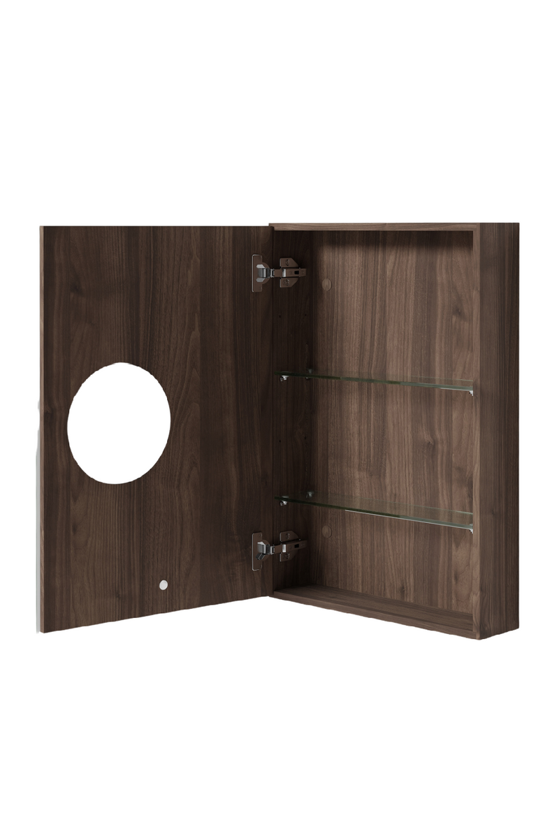 Wooden Bathroom Mirror Cabinet | Wireworks Magnifier | Oroatrade.com