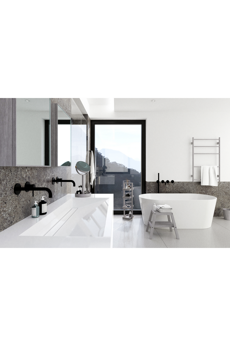 Oak Bathroom Cabinet with Mirror | Wireworks Slimline | OROA TRADE