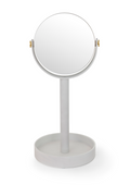Oak Double Face Mirror with Storage Tray | Wireworks Close-up | OROA TRADE
