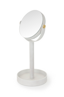 Oak Double Face Mirror with Storage Tray | Wireworks Close-up | OROA TRADE