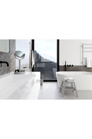 Oak Double Face Mirror with Storage Tray | Wireworks Close-up | OROA TRADE