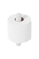 White Wooden Toilet Roll Holder | Wireworks Yoku | Oroatrade