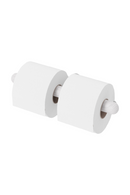 White Wooden Toilet Roll Holder | Wireworks Yoku | Oroatrade