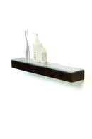 Oak Slim Glass Wall Shelf | Wireworks | OROA TRADE
