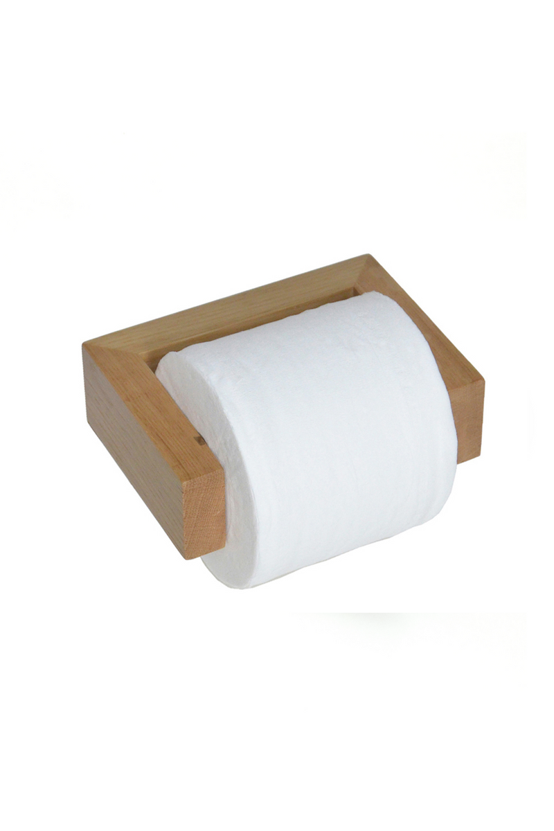 Oak Wall Toilet Roll Holder | Wireworks | OROA TRADE