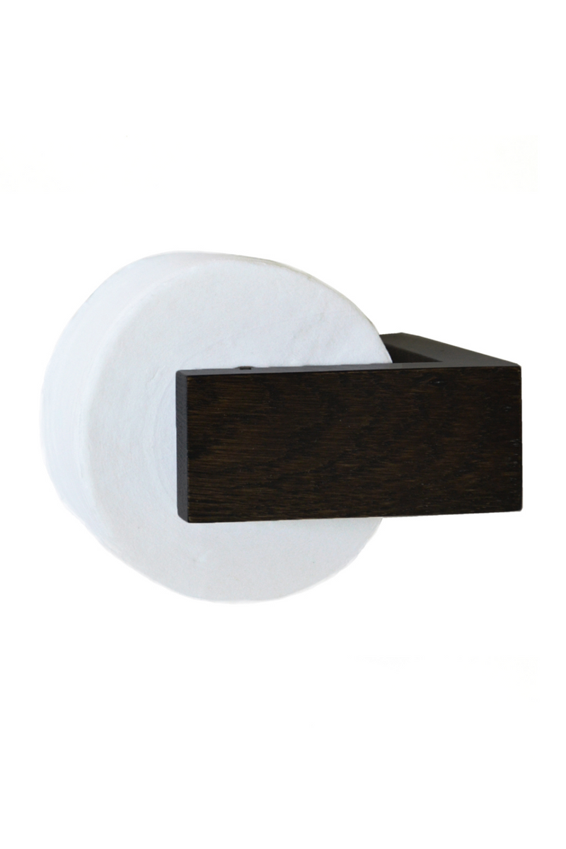 Oak Wall Toilet Roll Holder | Wireworks | OROA TRADE