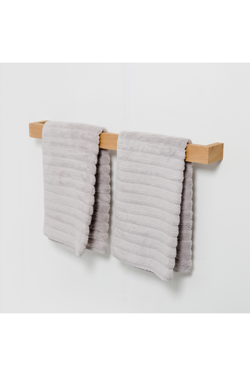 Oak Bathroom Towel Bar - 28” | Wireworks | OROA TRADE