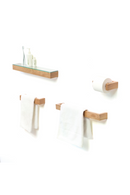 Oak Bathroom Towel Bar - 28” | Wireworks | OROA TRADE