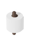 Walnut Toilet Roll Holder | Wireworks Yoku | Oroatrade