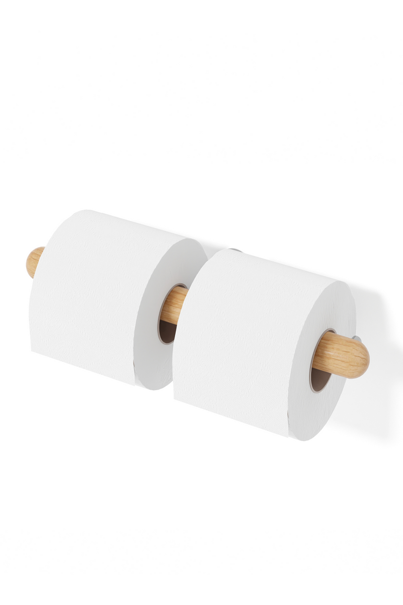 Wooden Toilet Roll Holder | Wireworks Yoku | Oroatrade