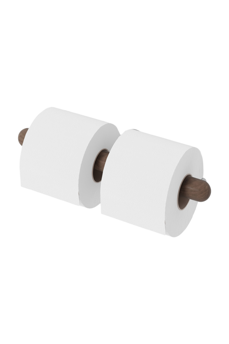 Walnut Toilet Roll Holder | Wireworks Yoku | Oroatrade