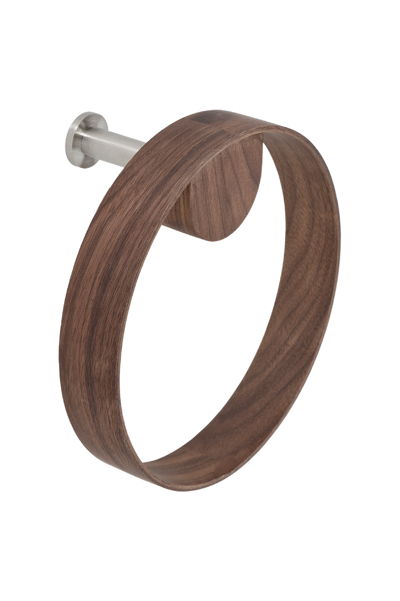 Wooden Ring Towel Holder | Wireworks Yoku | Oroatrade