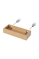 Rectangular Wooden Tray Shelf | Wireworks Yoku | Oroatrade