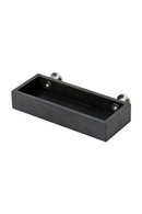 Black Wooden Tray Shelf | Wireworks Yoku | Oroatrade