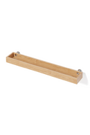 Rectangular Wooden Tray Shelf | Wireworks Yoku | Oroatrade
