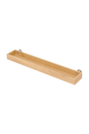 Rectangular Wooden Tray Shelf | Wireworks Yoku | Oroatrade