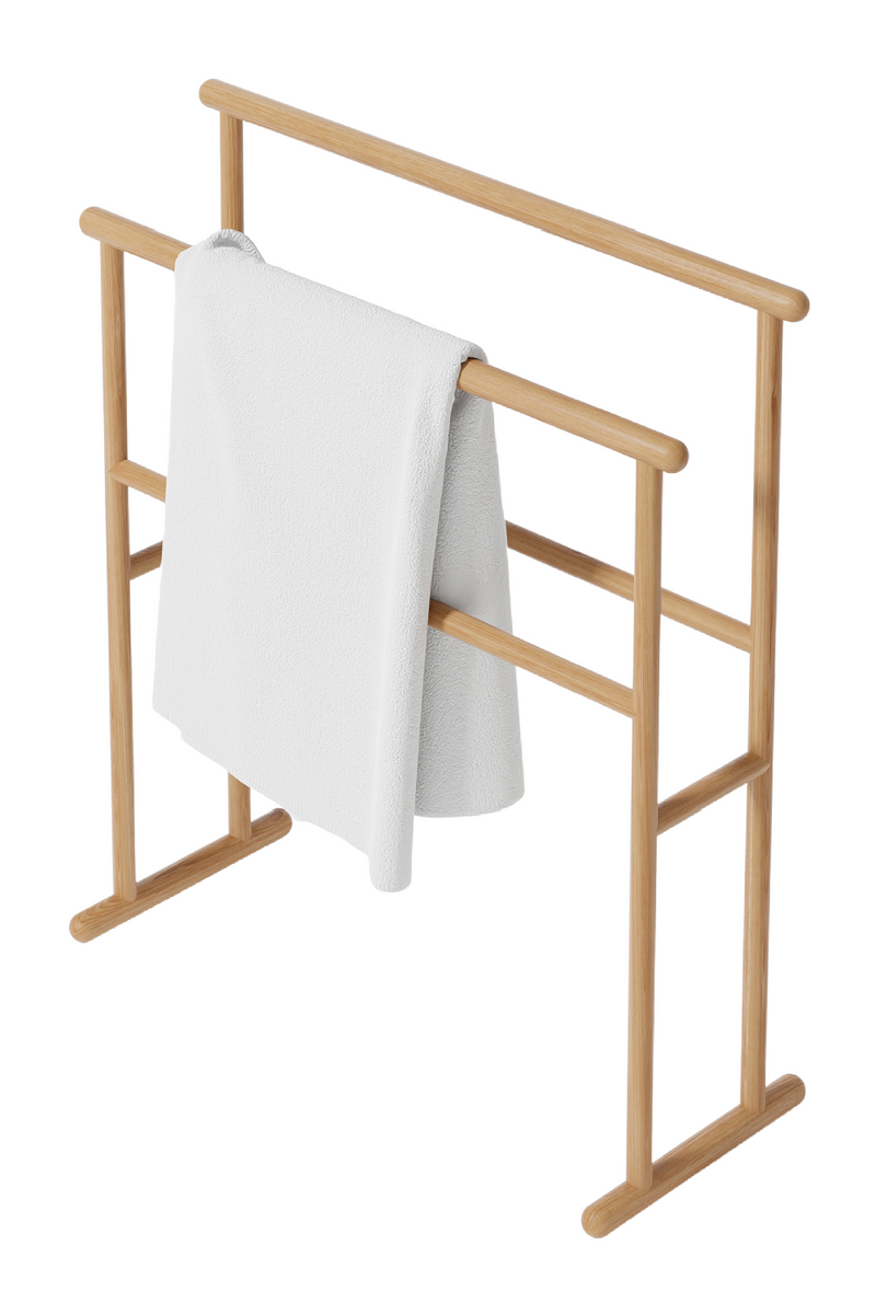 Wooden Freestanding Towel Rail | Wireworks Yoku | Oroatrade