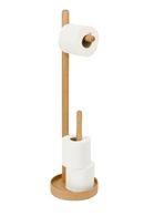 Wooden Minimalist Roll Holder | Wireworks Yoku | Oroatrade