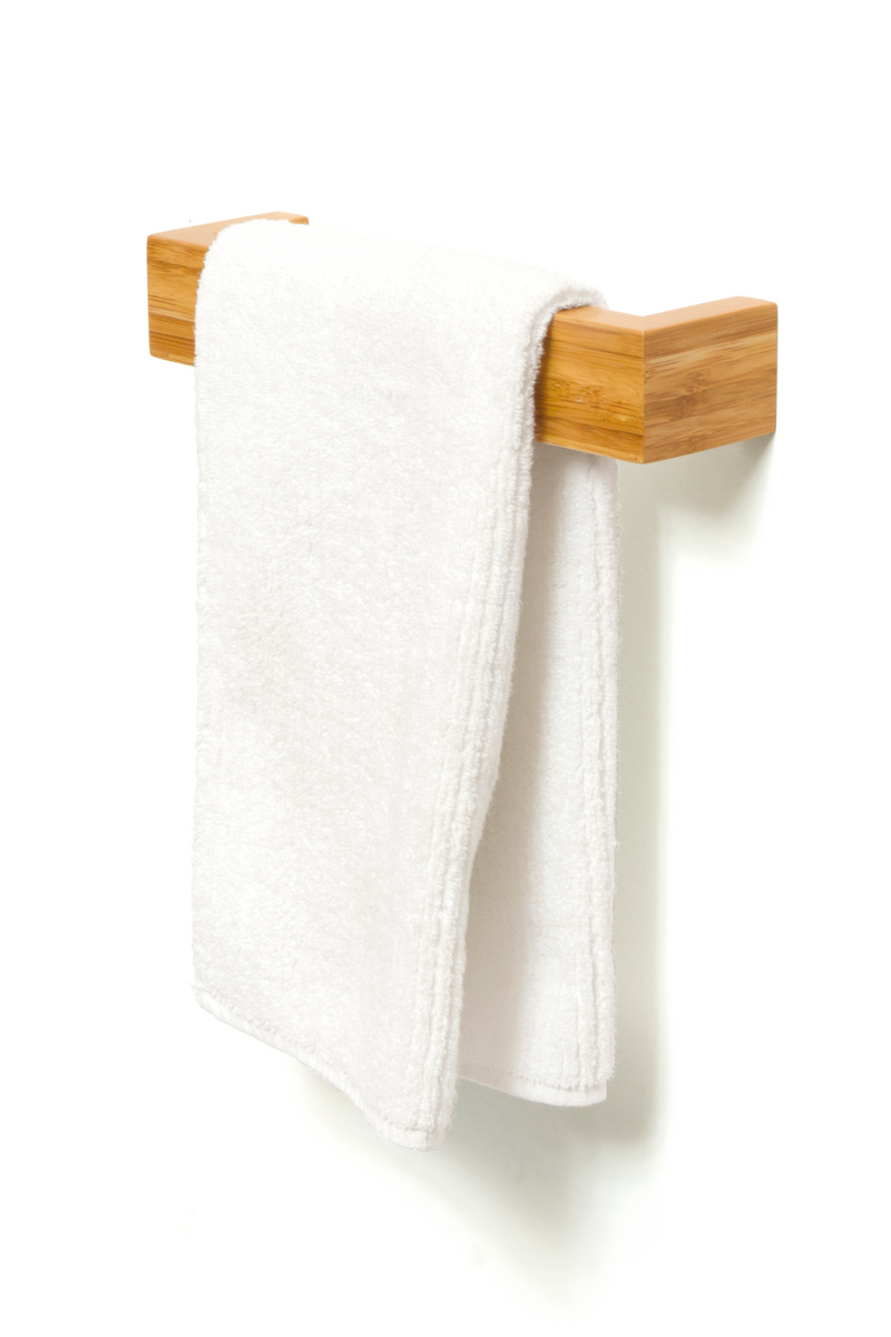 Bamboo Hand Towel Bar - 11” | Wireworks Rail | OROA TRADE