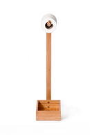 Bamboo Standing Toilet Paper Holder with Storage | Wireworks Arena | OROA TRADE