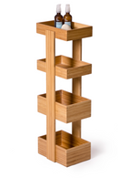 4 Tray Bamboo Storage Caddy | Wireworks Arena | OROA TRADE