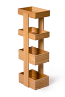 4 Tray Bamboo Storage Caddy | Wireworks Arena | OROA TRADE