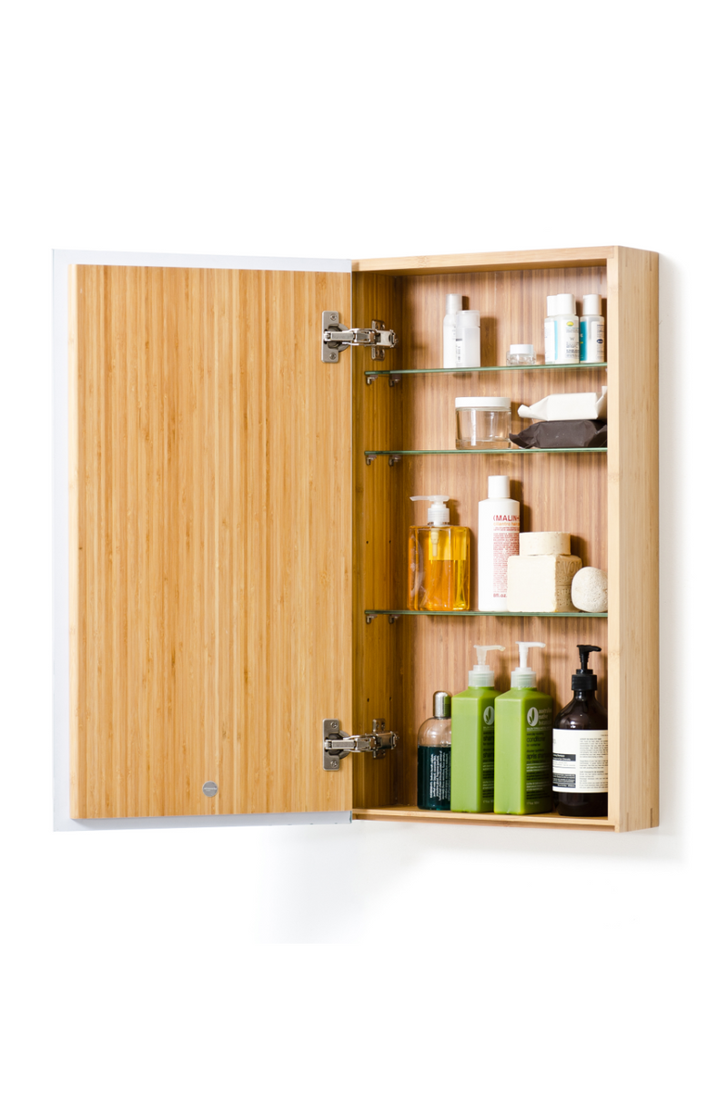 Bamboo Bathroom Cabinet with Mirror | Wireworks Arena | OROA TRADE