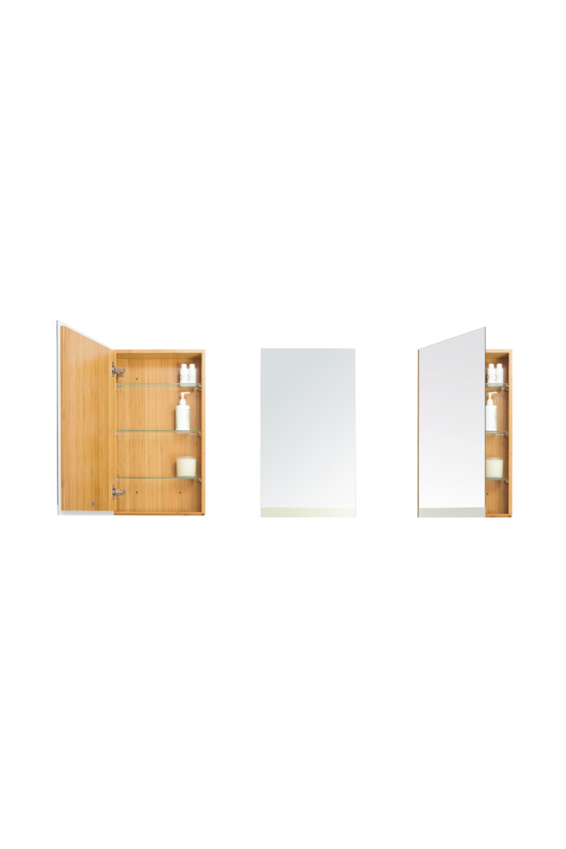 Bamboo Bathroom Cabinet with Mirror | Wireworks Arena | OROA TRADE