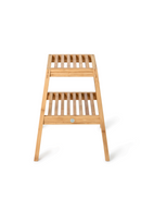 2-Level Bamboo Step Stool | Wireworks Slatted | OROA TRADE