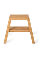 2-Level Bamboo Step Stool | Wireworks Slatted | OROA TRADE