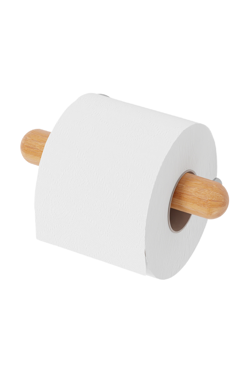 Bamboo Toilet Roll Holder | Wireworks Yoku | Oroatrade